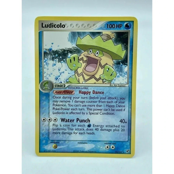 Ludicolo 19/107 EX Deoxys‎ Regular Rare Non Holo 2005 Poké-Power Pokémon TCG NM - Picture 1 of 6